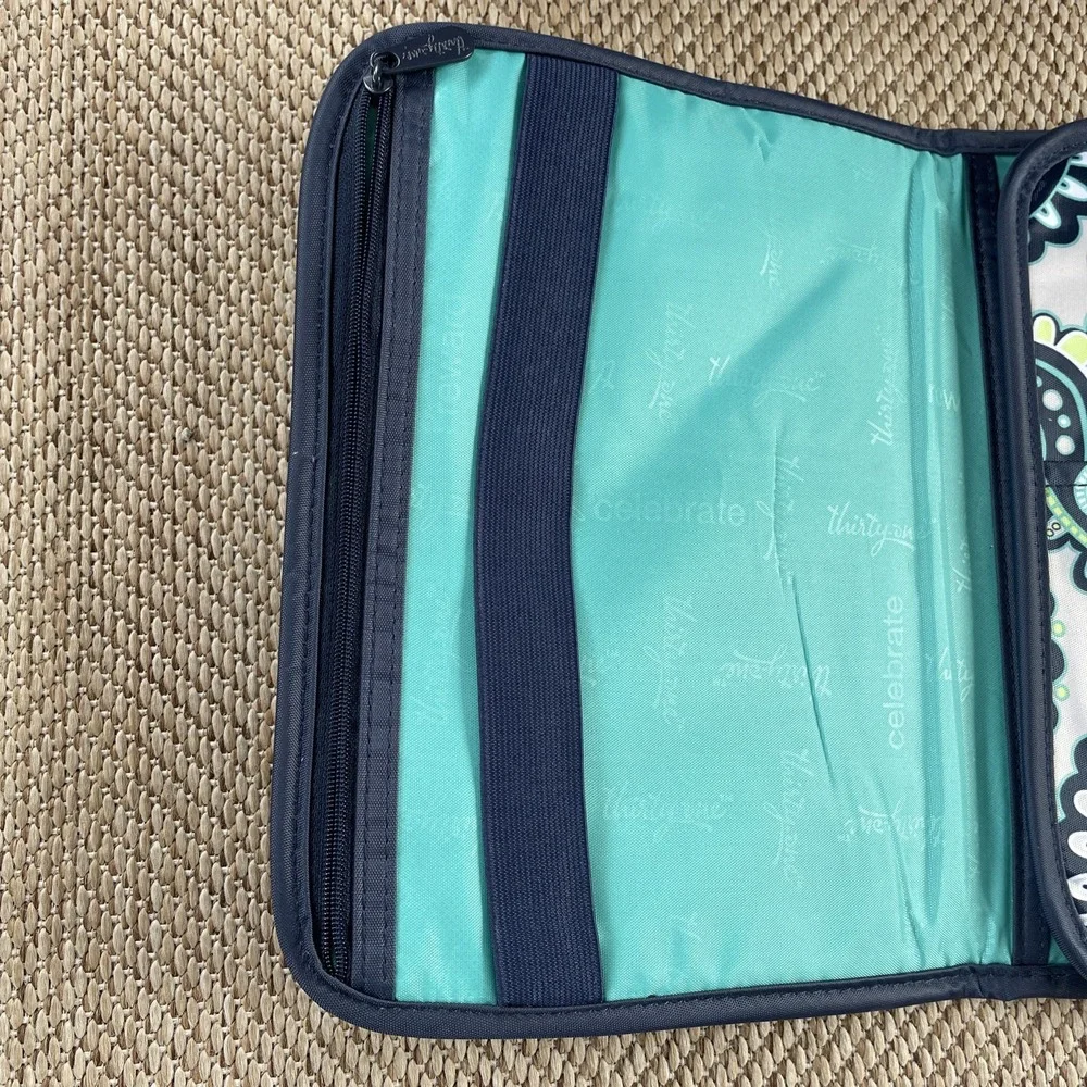 Thirty-One Fold It Up -Tri Fold Tablet iPad Organizer Paisley Day